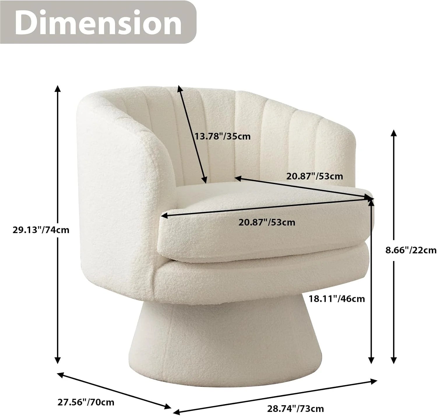 Very Comfortable Swivel Reading Chair - Today's Free Shipping