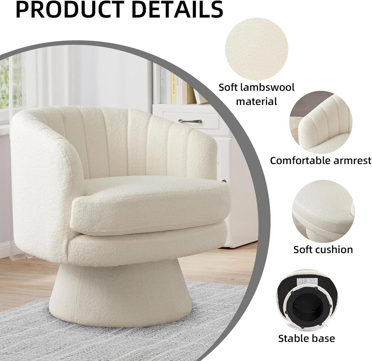 Very Comfortable Swivel Reading Chair - Today's Free Shipping