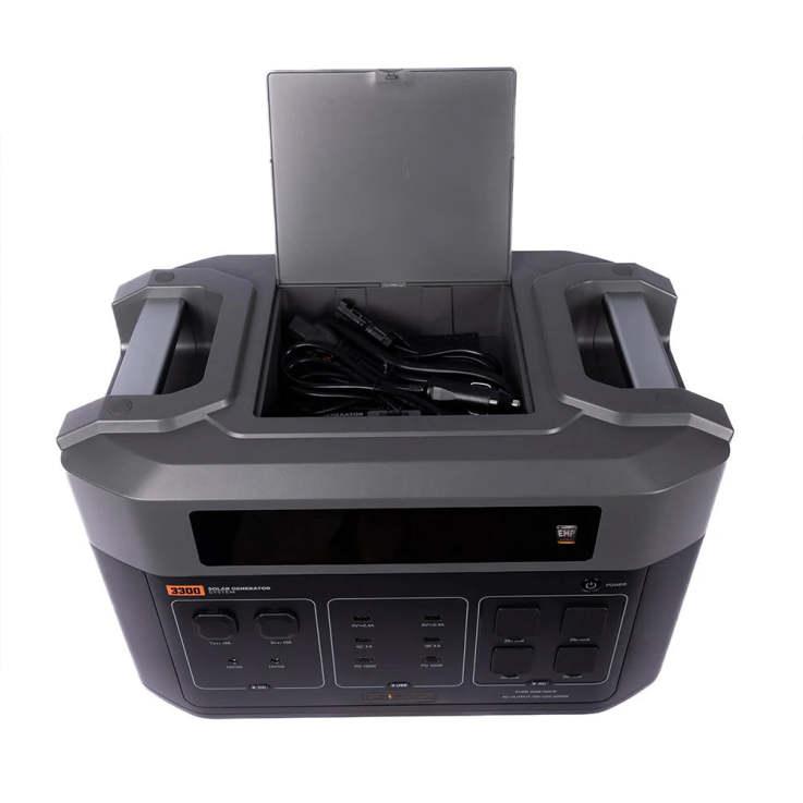 3300 Solar Generator System w/ EMP Intercept Technology + 2 FREE Waterproof 200W Solar Panels by Grid Doctor