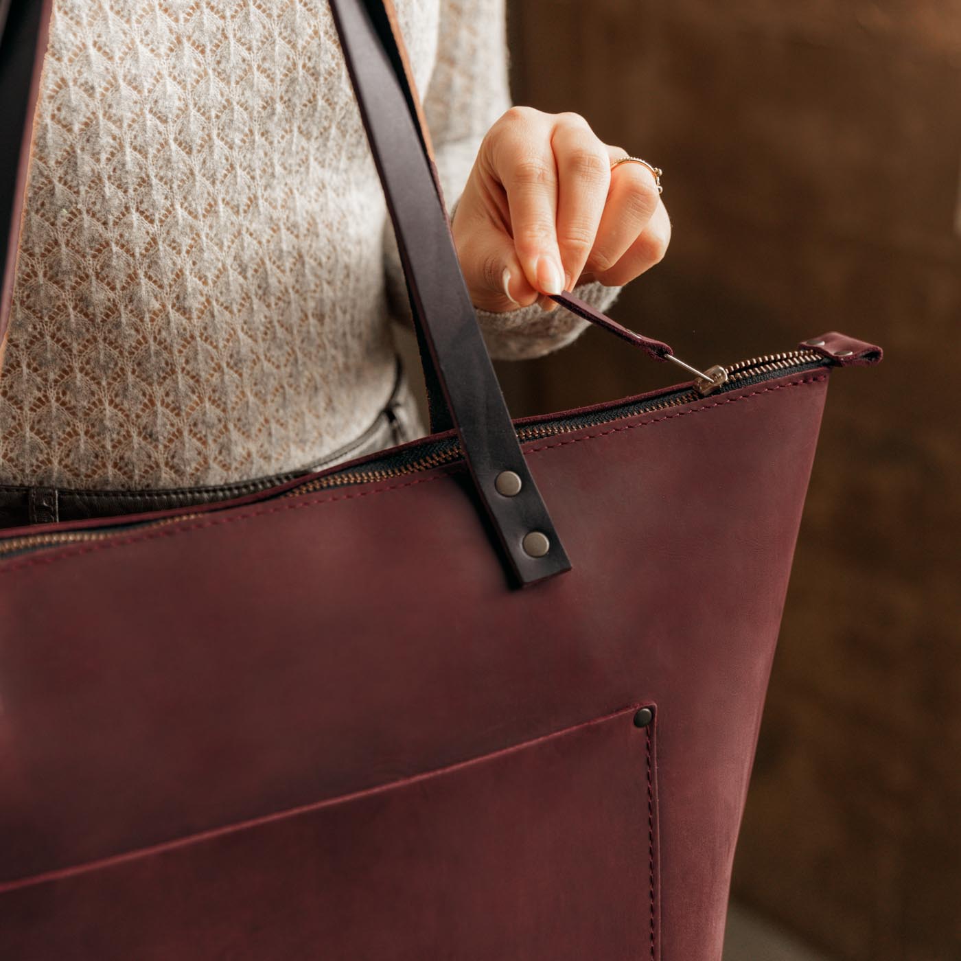 Leather Tote Bag - Limited Edition