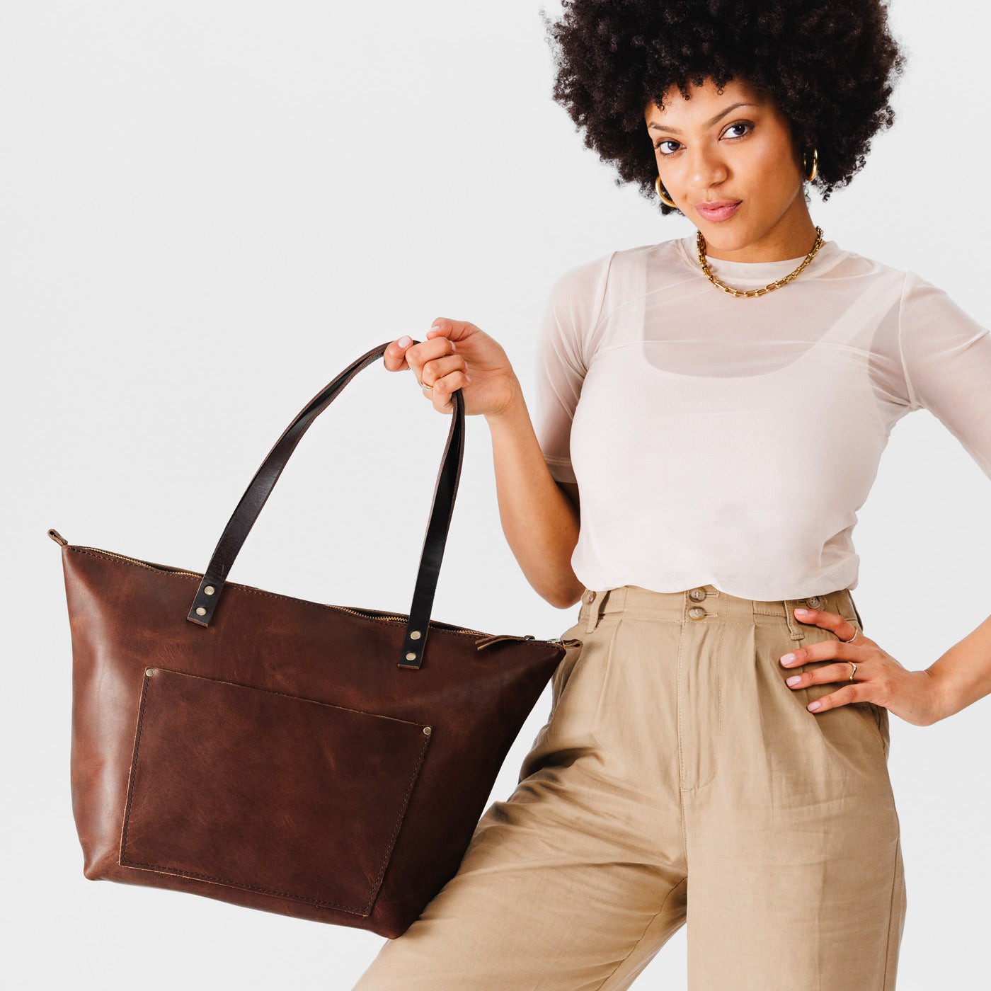 Leather Tote Bag